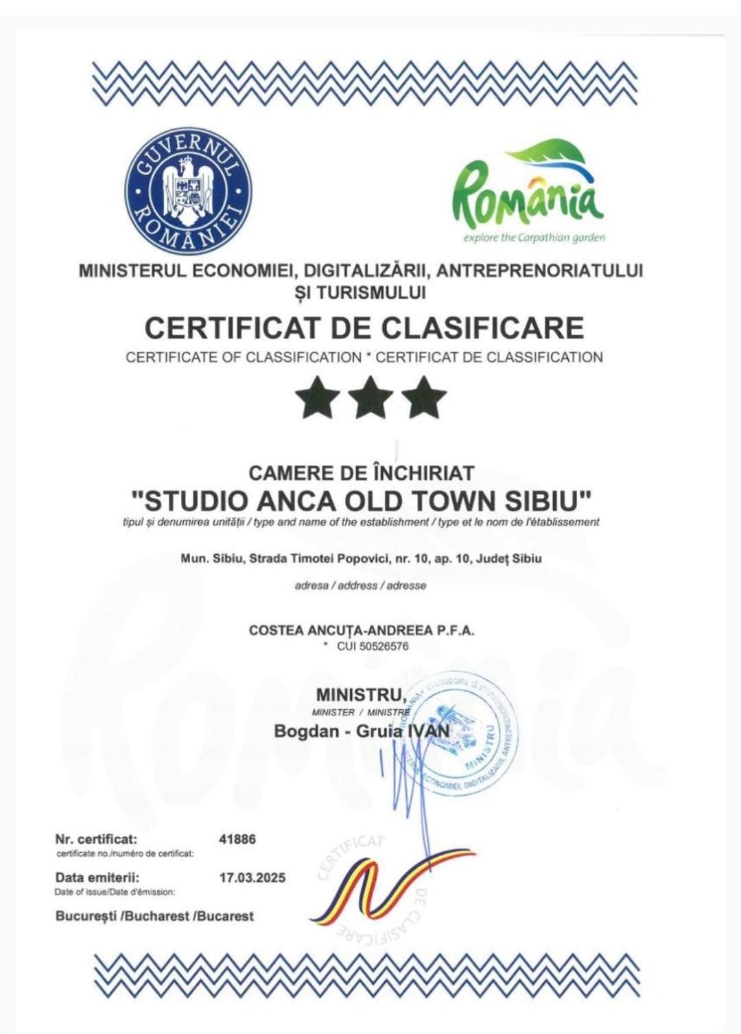 Studio Anca-Old Town Sybin Zewnętrze zdjęcie